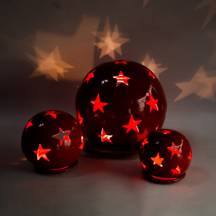 Collection image for: Keramik Windlichter Kugeln Sterne