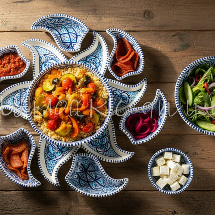 Tapas-Schale „Sonne“ – handgefertigt - Aleya Keramik