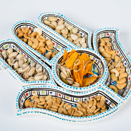 Tapas-Schale „Hand“ – handgefertigt - Aleya Keramik