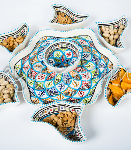 Keramik Tapas Schale Blume