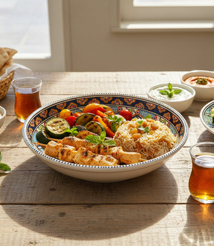 Keramik Flache Schale