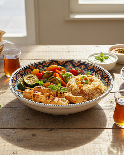 Keramik Flache Schale