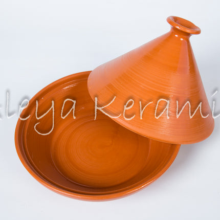 Tajine aus Keramik natur – handgefertigt - Aleya Keramik