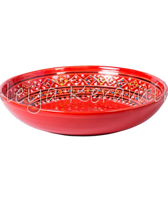 Keramik Flache Schale