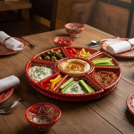 Tapas-Schale Rund – handgefertigt - Aleya Keramik