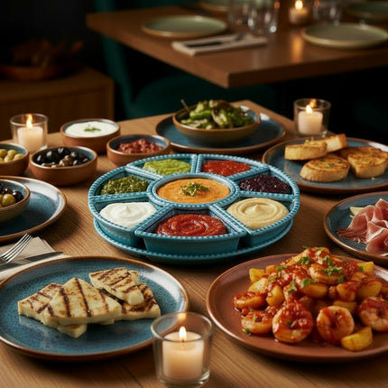 Tapas-Schale Rund – handgefertigt - Aleya Keramik