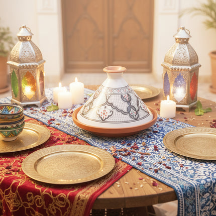 Tajine aus Keramik glasiert – handgefertigt - Aleya Keramik