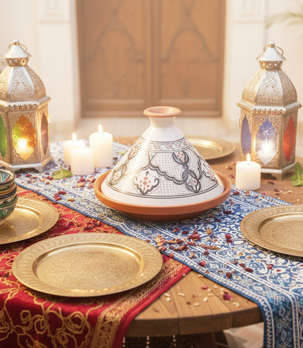 Tajine aus Keramik glasiert – handgefertigt - Aleya Keramik