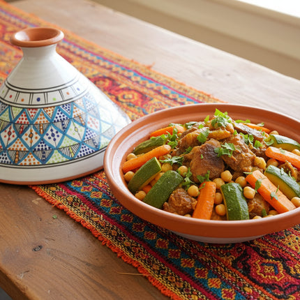 Tajine aus Keramik glasiert – handgefertigt - Aleya Keramik
