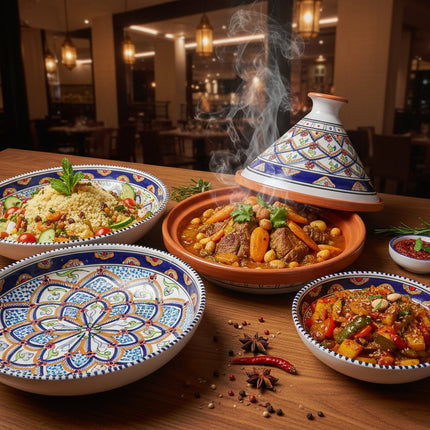 Tajine aus Keramik glasiert – handgefertigt - Aleya Keramik