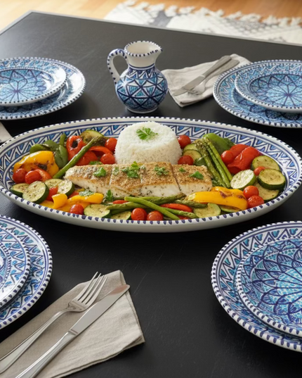 Keramik Ovale Schale