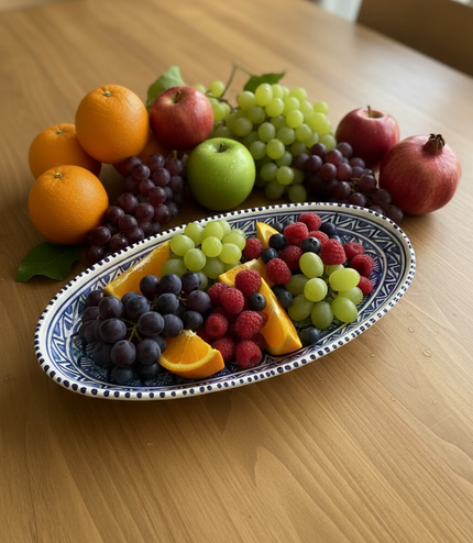 Keramik Ovale Schale