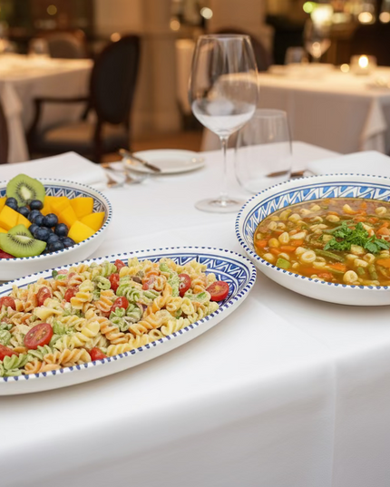 Keramik Ovale Schale