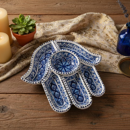 Tapas-Schale „Hand“ – handgefertigt - Aleya Keramik