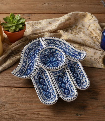Tapas-Schale „Hand“ – handgefertigt - Aleya Keramik