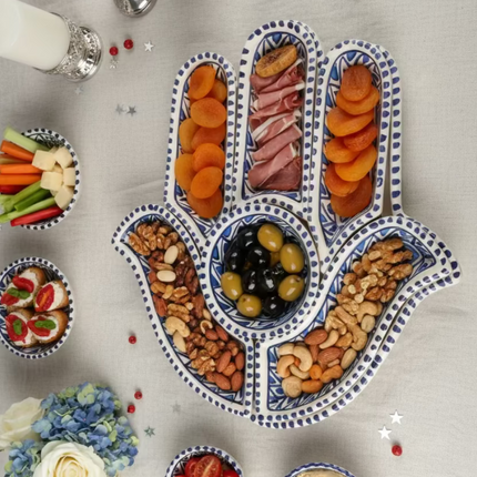 Tapas-Schale „Hand“ – handgefertigt - Aleya Keramik