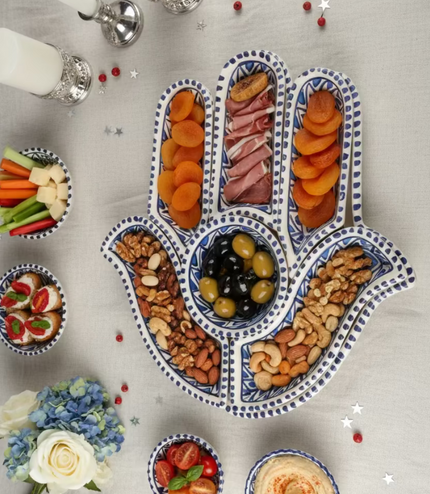 Tapas-Schale „Hand“ – handgefertigt - Aleya Keramik
