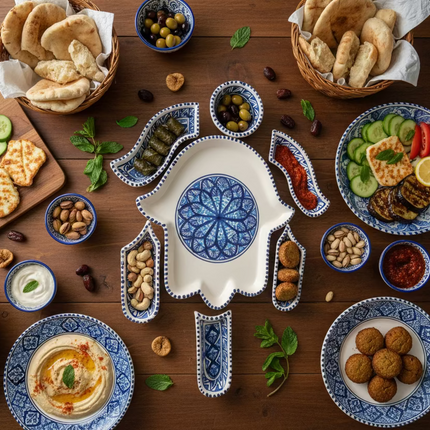 Tapas-Schale „Hand“ – handgefertigt - Aleya Keramik