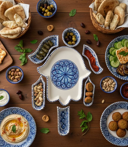 Tapas-Schale „Hand“ – handgefertigt - Aleya Keramik