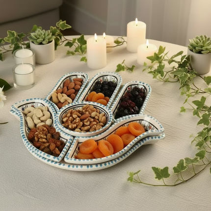 Tapas-Schale „Hand“ – handgefertigt - Aleya Keramik