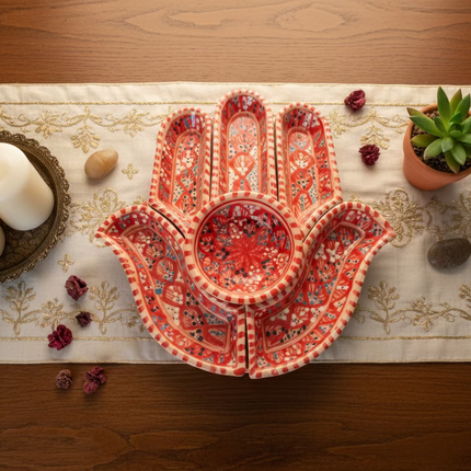 Tapas-Schale „Hand“ – handgefertigt - Aleya Keramik
