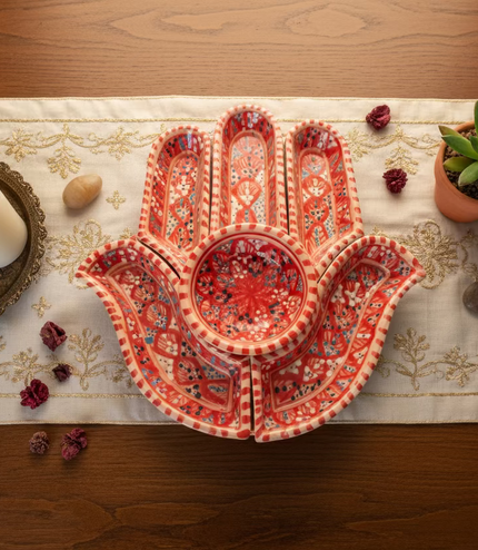 Tapas-Schale „Hand“ – handgefertigt - Aleya Keramik