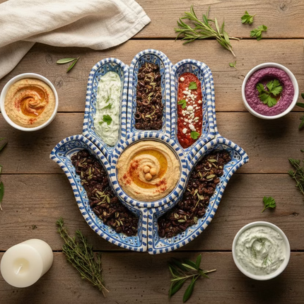 Tapas-Schale „Hand“ – handgefertigt - Aleya Keramik
