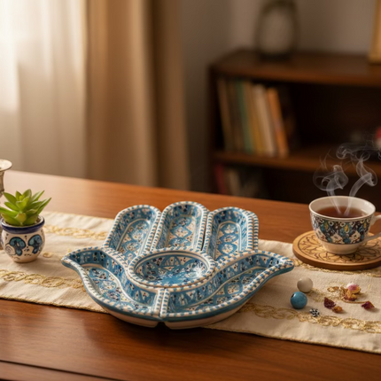 Tapas-Schale „Hand“ – handgefertigt - Aleya Keramik