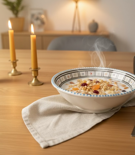 Müslischale aus Keramik – handgefertigt