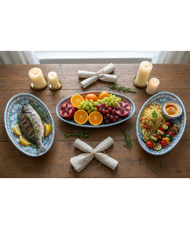 Keramik Ovale Schale