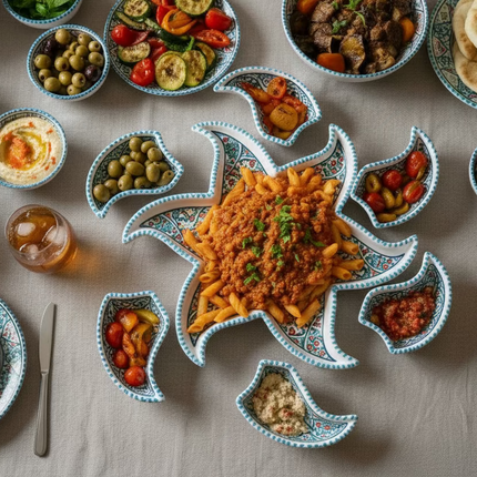 Tapas-Schale „Sonne“ – handgefertigt - Aleya Keramik