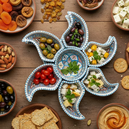 Tapas-Schale „Sonne“ – handgefertigt - Aleya Keramik