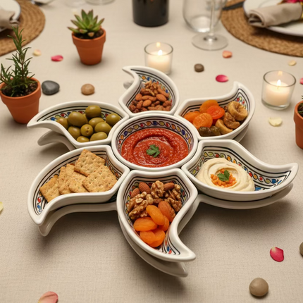 Tapas-Schale „Sonne“ – handgefertigt - Aleya Keramik