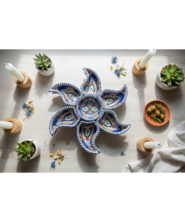 Tapas-Schale „Sonne“ – handgefertigt