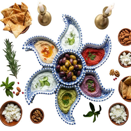 Tapas-Schale „Sonne“ – handgefertigt - Aleya Keramik