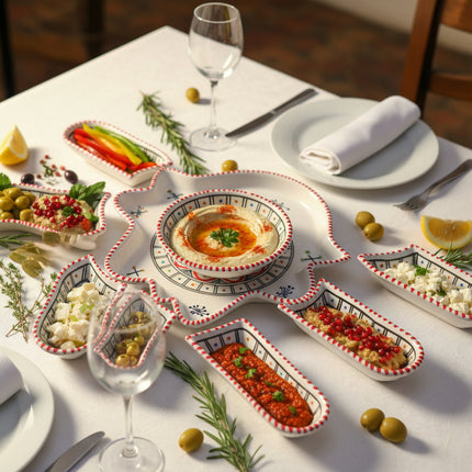 Tapas-Schale „Hand“ – handgefertigt - Aleya Keramik