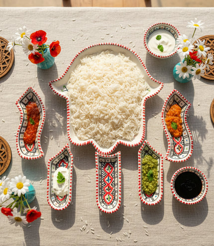 Tapas-Schale „Hand“ – handgefertigt - Aleya Keramik