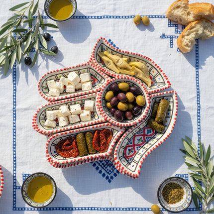 Tapas-Schale „Hand“ – handgefertigt - Aleya Keramik
