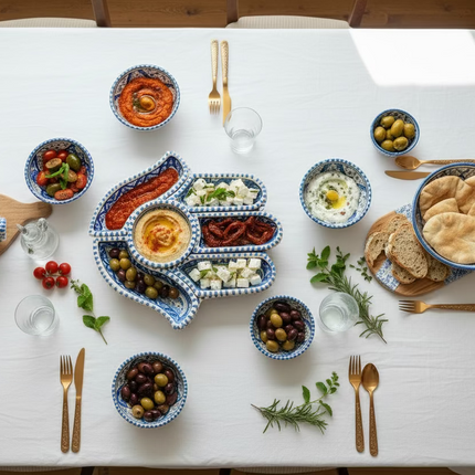 Tapas-Schale „Hand“ – handgefertigt - Aleya Keramik