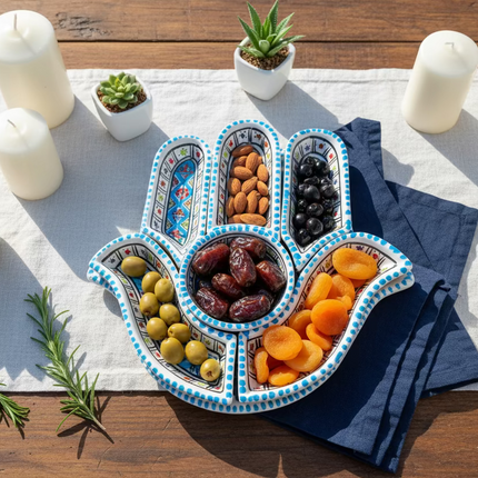 Tapas-Schale „Hand“ – handgefertigt - Aleya Keramik