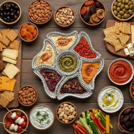 Tapas-Schale „Blume“ – handgefertigt - Aleya Keramik