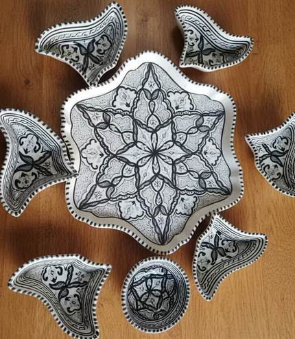 Tapas-Schale „Blume“ – handgefertigt