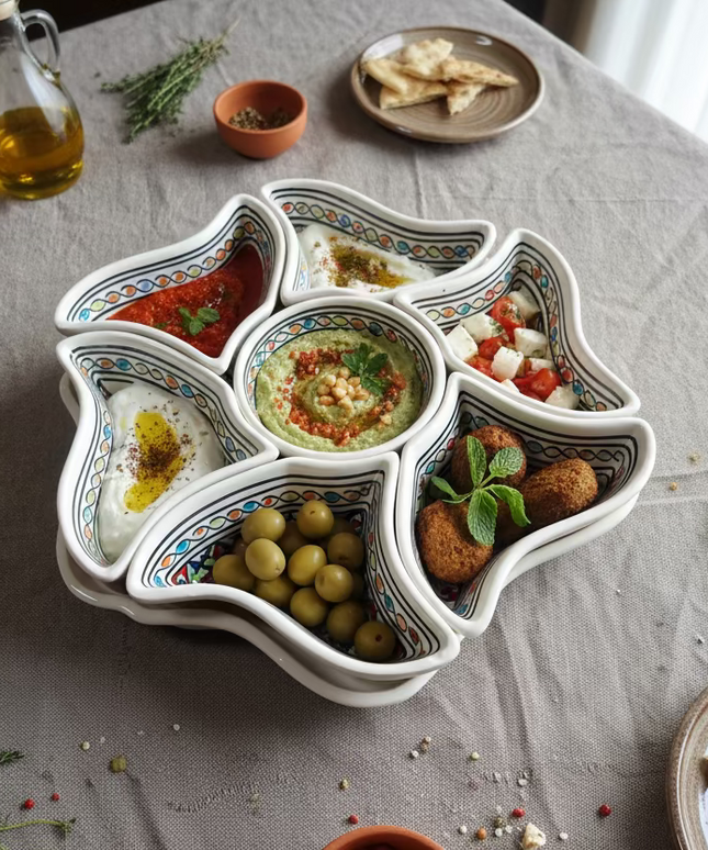 Tapas-Schale „Blume“ – handgefertigt