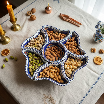 Tapas-Schale „Blume“ – handgefertigt - Aleya Keramik