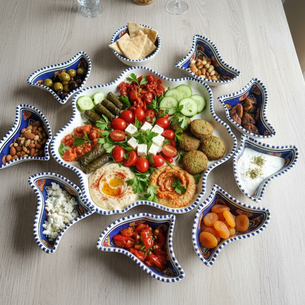 Tapas-Schale „Blume“ – handgefertigt - Aleya Keramik