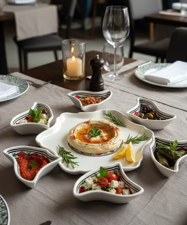 Handgefertigte Keramik Tapas Schale – Blume | Aleya Keramik