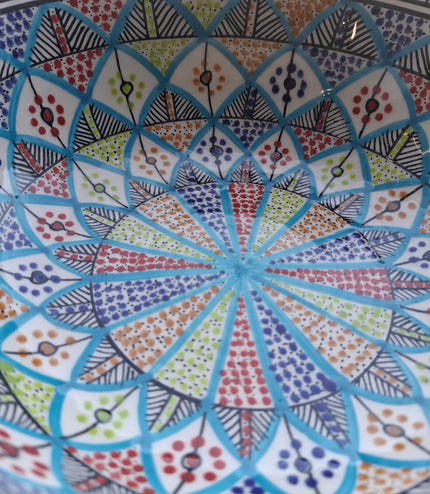 Tiefe Keramik-Schale – handgefertigt