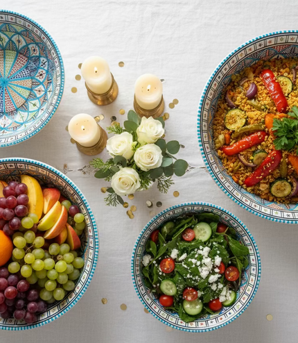 Tiefe Keramik-Schale – handgefertigt