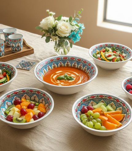 Tiefe Keramik-Schale – handgefertigt