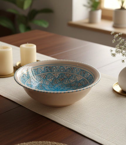 Tiefe Keramik-Schale – handgefertigt